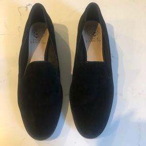 Black Suede Vince Camuto loafers Sz.38